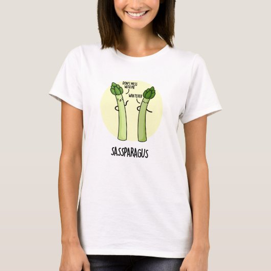 Sassparagus Funny Asparagus Gemüsepuppe T-Shirt (Vorderseite)