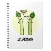Sassparagus Niedlich Asparagus Gemeine PUn Notizblock (Vorderseite)