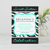 Sassy 16 . Geburtstag Einladung (Stehend Vorderseite)