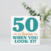 Sassy 50. Geburtstag Karte (Stehend Vorderseite)