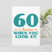 Sassy 60. Geburtstag Karte (Stehend Vorderseite)