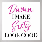 Sassy 60. Geburtstag Poster (Vorne)