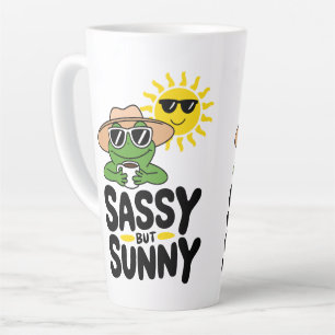 Sassy aber Sunny Frog Design - Funny Summer Milchtasse