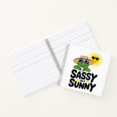 Sassy aber Sunny Frog Design - Funny Summer Notizblock (Innenseite)