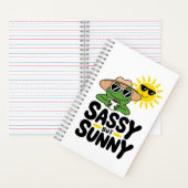 Sassy aber Sunny Frog Design - Funny Summer Notizblock (Innen)