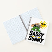 Sassy aber Sunny Frog Design - Funny Summer Notizblock (Innenseite)
