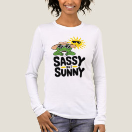 Sassy aber Sunny Frog Design - Funny Summer Women Tri-Blend Shirt