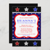 Sassy amerikanischer Unabhängigkeitstag laden ein Einladung (Vorne/Hinten)