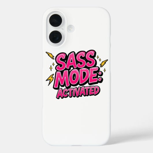 Sassy Attitude and Bold Pop Art Case-Mate iPhone Hülle (Rückseite)
