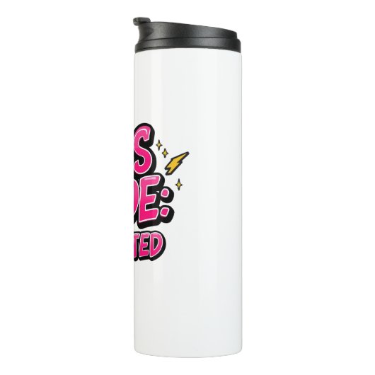 Sassy Attitude and Bold Pop Art Thermosbecher (Nach rechts gedreht)