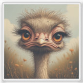 "Sassy Baby Emu Sticker" Vinyl Aufkleber (Vorderseite)