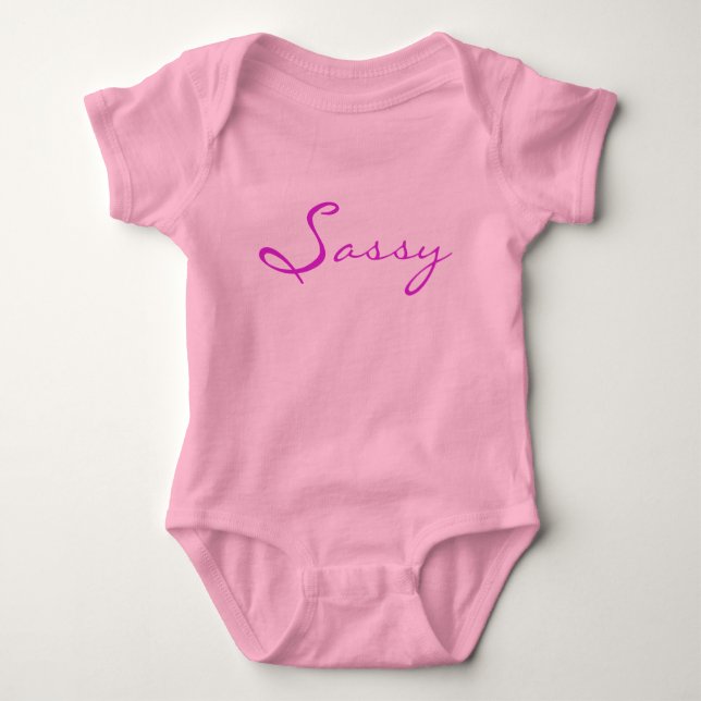 Sassy Baby Girl Sleeper Baby Strampler (Vorderseite)