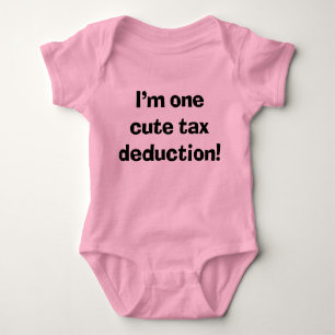 Sassy Baby I'm One Niedlich Tax Deduction Baby Strampler