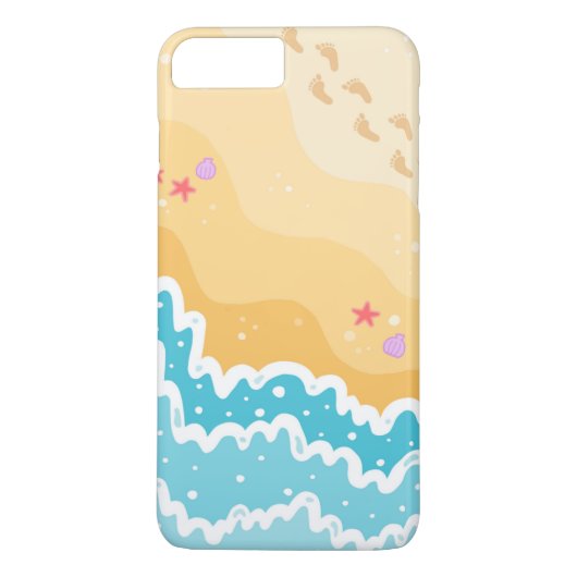 Sassy Beach Design iPhone Case (Rückseite)