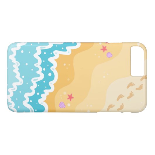 Sassy Beach Design iPhone Case (Rückseite (Horizontal))