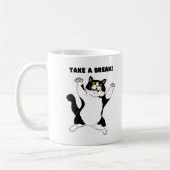 Sassy Black Cat Coffee Mug – Take a Break Reminder Kaffeetasse (Links)