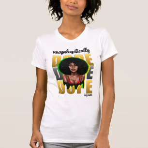 Sassy Black Diva mit Moderner Eleganz T-Shirt