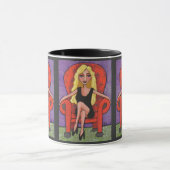 Sassy blonder u. roter Stuhl - Tasse (Zentrum)