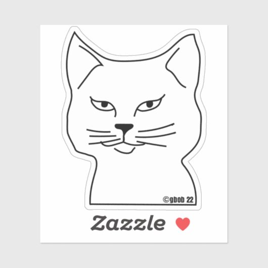 Sassy Bob Sticker (Blatt)