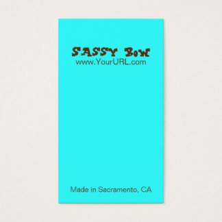 Sassy Bow Blue & Aquamarin Bow Cards