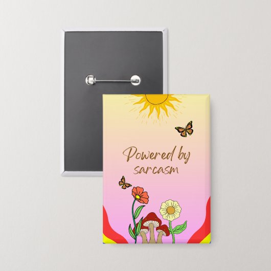 Sassy button (Vorderseite/Rückseite)