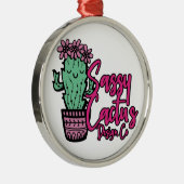 Sassy Cactus Design Co [Logo 1] Ornament Aus Metall (Rechts)