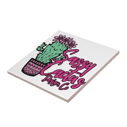 SASSY CACTUS DESIGN GO [Logo 1] Fliese (Seite)
