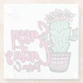 SASSY CACTUS DESIGN GO [Logo 1] Glasuntersetzer (Rückseite)