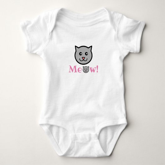 Sassy Cat Baby Bodysuit Baby Strampler (Vorderseite)