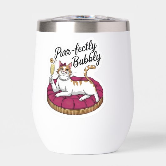 Sassy Cat Cocktail Sticker (Vorderseite)