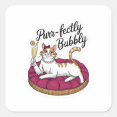 Sassy Cat Cocktail Sticker (Vorderseite)