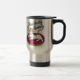 Sassy Cat Cocktail Sticker Reisebecher