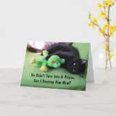 Sassy Cat & Froggy Freundschaft Karte (Gelbe Blume)