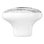 Sassy Cat Keramik Pull Keramikknauf (Seitenansicht)