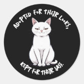 Sassy Cat Sticker (Vorderseite)