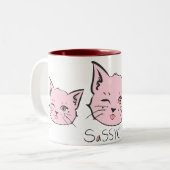 Sassy Cat Tasse (Vorderseite Links)