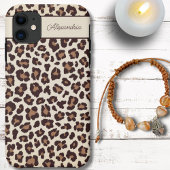 Sassy Cheetah Print Monogram Case-Mate iPhone Hülle