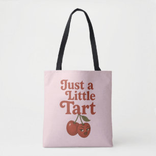 Sassy Cherry Just a Little Tart Retro Rot und Rosa Tasche
