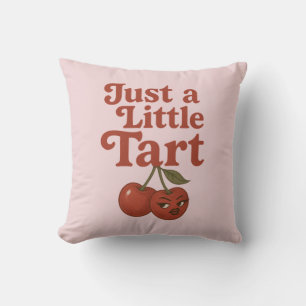 Sassy Cherry Nur ein bisschen sauer Retro Rot & Pi Kissen
