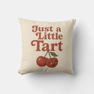 Sassy Cherry nur ein kleines Tart Retro Red Kissen