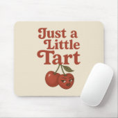 Sassy Cherry nur ein kleines Tart Retro Rot & Pink Mousepad (Mit Mouse)