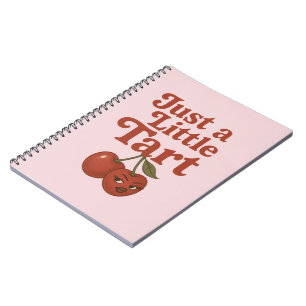 Sassy Cherry nur ein kleines Tart Retro Rot & Pink Notizblock