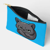 Sassy Chibi Katze mit Attitude Zubehörtasche (Offen)