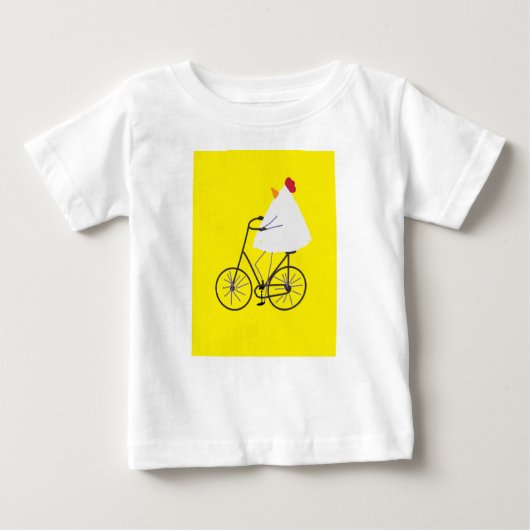Sassy Chicken Biker Baby T-shirt (Vorderseite)