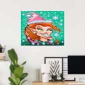 Sassy Christmas Elf Poster (Heimbüro)