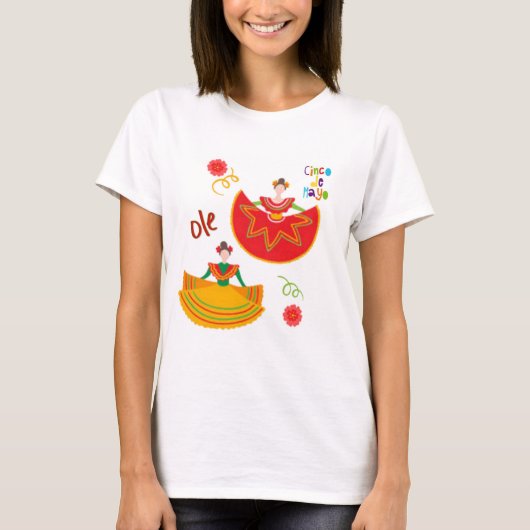 Sassy Cinco De Mayo T-Shirt (Vorderseite)