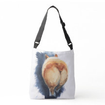 Sassy Corgi-Hintern Kreuz-Körper Taschen-Tasche