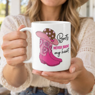 Sassy Cowgirl Rosa Cowboystiefel Western Kaffeetasse