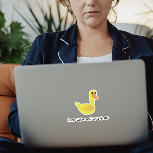 Sassy Cute Sarcastic Duck Humor Aufkleber