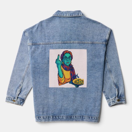 Sassy Denim Jacket-Louise says it without saying i Jeansjacke (Rückseite)